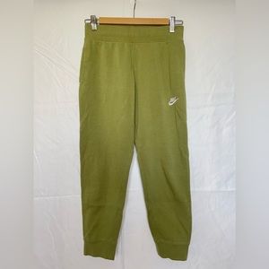Green Nike joggers